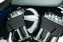 Load image into Gallery viewer, Kuryakyn Horn Cover John Shope Series Chrome - Main Product View