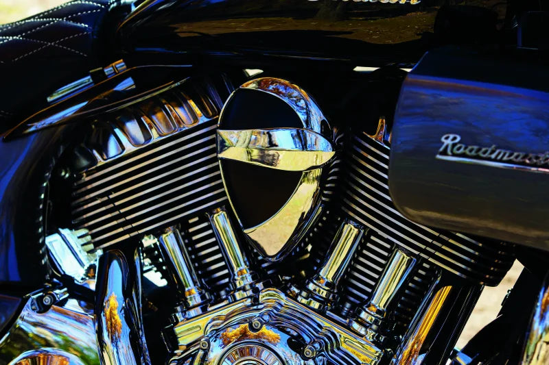 Kuryakyn Horn Cover John Shope Series Chrome - Side View