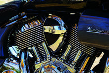 Load image into Gallery viewer, Kuryakyn Horn Cover John Shope Series Chrome - Side View