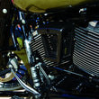 Load image into Gallery viewer, Kuryakyn Hypercharger ES Horn Cover Satin Black - Side View