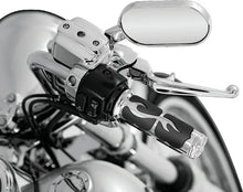 Load image into Gallery viewer, Kuryakyn ISO Flame Grips Metric Chrome - Side View