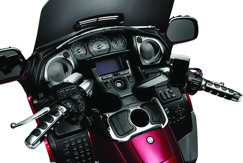 Kuryakyn ISO Grips For GL1800 With Heated Grips Chrome - Side View