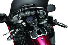 Load image into Gallery viewer, Kuryakyn ISO Grips For GL1800 With Heated Grips Chrome - Side View