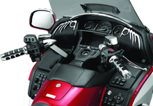 Load image into Gallery viewer, Kuryakyn ISO Grips For GL1800 With Heated Grips Chrome - Back View