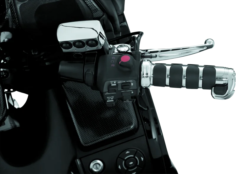 Kuryakyn ISO Grips For GL1800 With Heated Grips Chrome - Installation View
