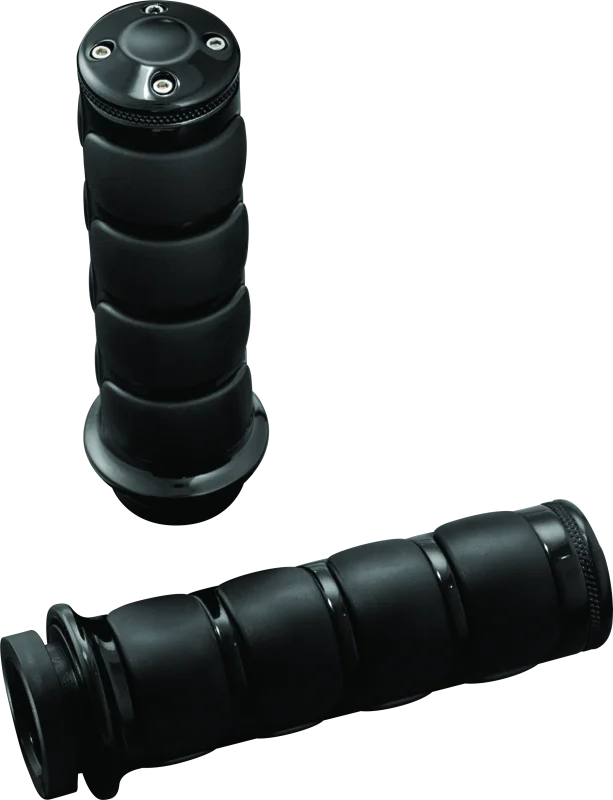 Kuryakyn ISO Grips Throttle-By -Wire Black - Back View