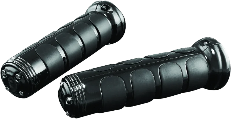 Kuryakyn ISO-Grips With OEM Heated Grip 06-20 Honda GL1800 Black - Main Product View