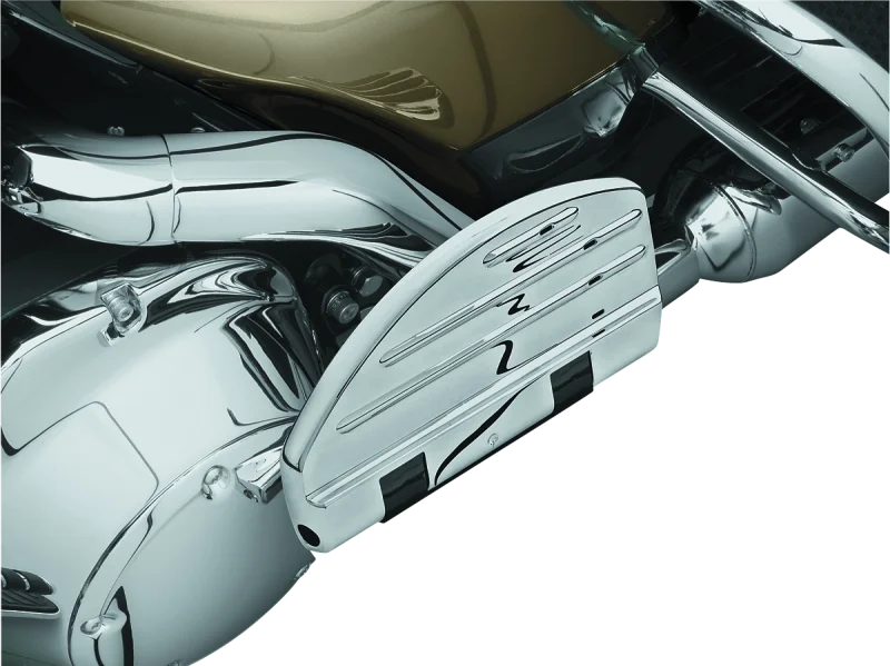 Kuryakyn ISO Passenger Floorboards Chrome - Side View