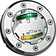 Load image into Gallery viewer, Kuryakyn Informer LED Fuel &amp; Battery Gauge Chrome - Main Product View