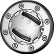 Load image into Gallery viewer, Kuryakyn Informer LED Fuel &amp; Battery Gauge Chrome - Back View