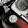 Load image into Gallery viewer, Kuryakyn Informer LED Fuel &amp; Battery Gauge Chrome - Installation View