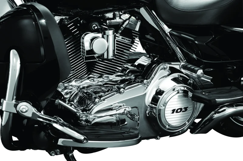 Kuryakyn Inner Primary Cover 07-08 Touring Models Chrome - Detail View