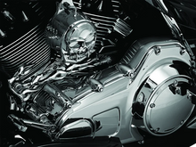 Load image into Gallery viewer, Kuryakyn Inner Primary Cover 07-16 Touring Chrome - Detail View