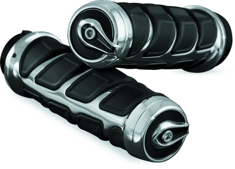 Kuryakyn Kinetic Grips Chrome - Side View