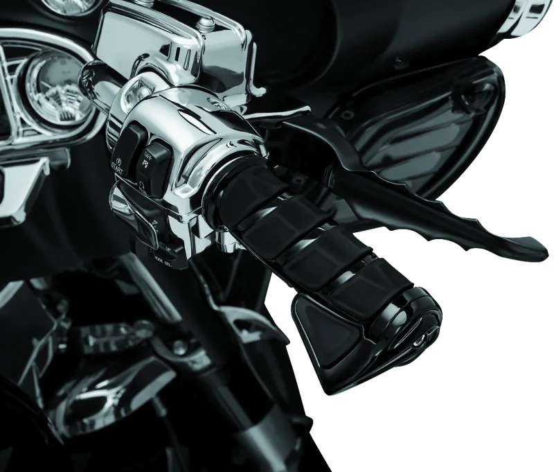 Kuryakyn Kinetic Grips Indian Gloss Black - Detail View