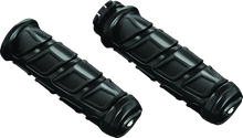 Load image into Gallery viewer, Kuryakyn Kinetic Grips Metric Black - Main Product View