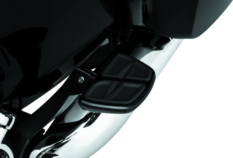 Kuryakyn Kinetic Mini Boards With Adapter Black - Side View