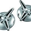 Load image into Gallery viewer, Kuryakyn Knock-Off Center Caps For Trikes Chrome - Main Product View
