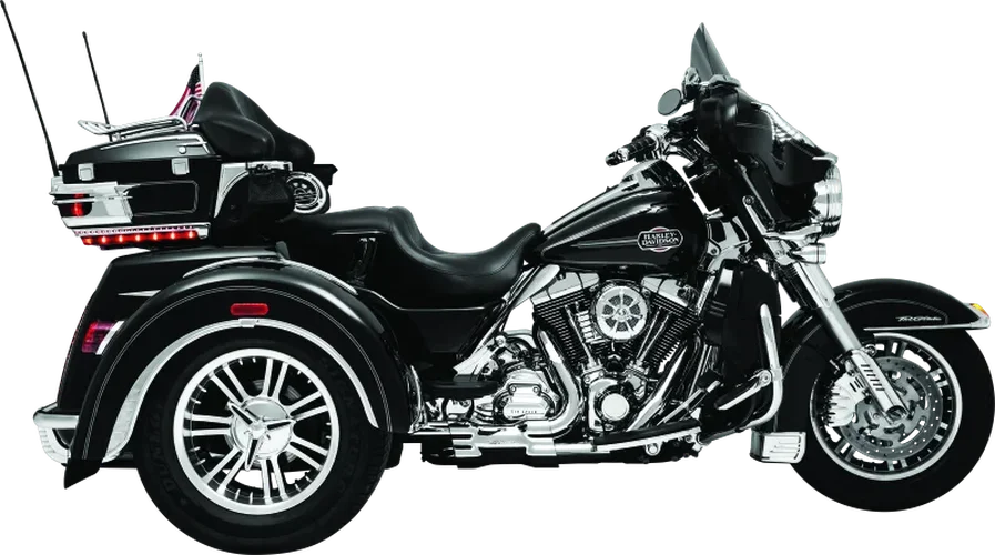 Kuryakyn Knock-Off Center Caps For Trikes Chrome - Side View