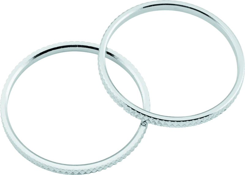 Kuryakyn Knurled Accent Rings Chrome (Pair)