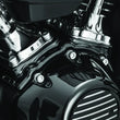 Load image into Gallery viewer, Kuryakyn Kool Kaps Engine Kit Milwaukee-8 Gloss Black - Side View