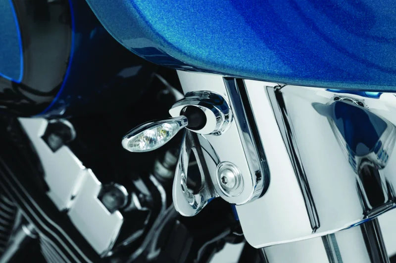 Kuryakyn Kuryakyn Front Turn Signal Mounts Chrome - Detail View