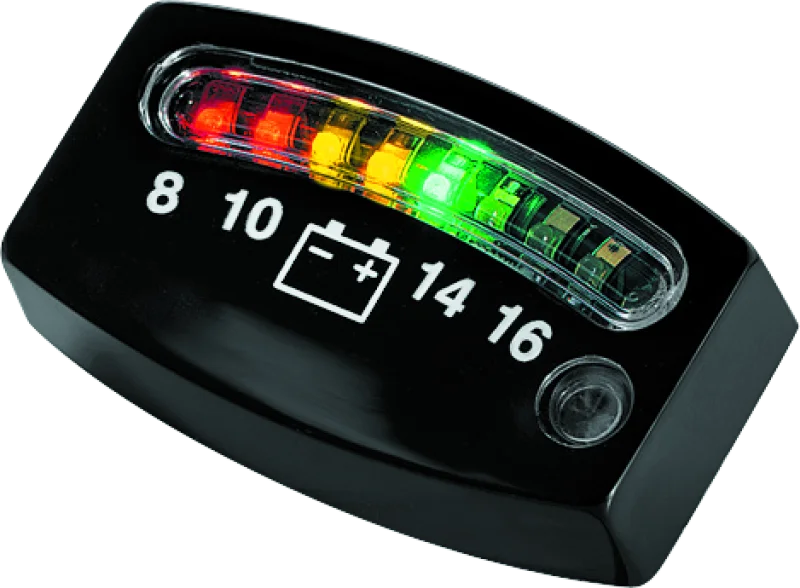 Kuryakyn LED Battery Gauge Universal Black