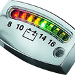 Load image into Gallery viewer, Kuryakyn LED Battery Gauge Universal Chrome - Main Product View