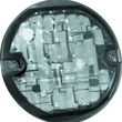 Load image into Gallery viewer, Kuryakyn LED Front Turn Signal Conversion Flat Style Insert Amber Lens - Main Product View
