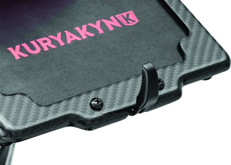 Kuryakyn LED License Plate Light Black - Installation View