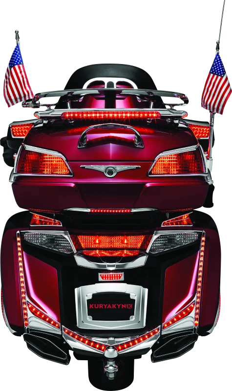 Kuryakyn L.E.D. Lighted Trunk Lid Handle 01-17 GL1800 Chrome - Additional View 9
