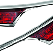 Load image into Gallery viewer, Kuryakyn L.E.D. Passenger Armrest Trim With Turn Signal 06-17 GL1800 Chrome - Main Product View