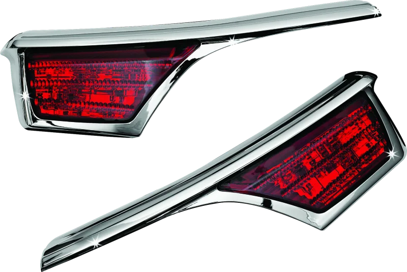Kuryakyn L.E.D. Passenger Armrest Trim With Turn Signal 06-17 GL1800 Chrome - Main Product View
