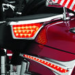 Load image into Gallery viewer, Kuryakyn L.E.D. Passenger Armrest Trim With Turn Signal 06-17 GL1800 Chrome - Side View