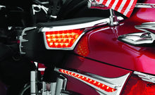 Load image into Gallery viewer, Kuryakyn L.E.D. Passenger Armrest Trim With Turn Signal 06-17 GL1800 Chrome - Side View