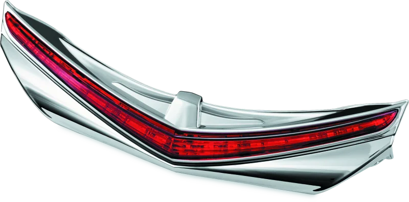 Kuryakyn L.E.D. Rear Fender Tip 12-17 GL1800 Chrome Red Lens - Main Product View
