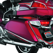 Load image into Gallery viewer, Kuryakyn L.E.D. Rear Fender Tip 12-17 GL1800 Chrome Red Lens - Side View