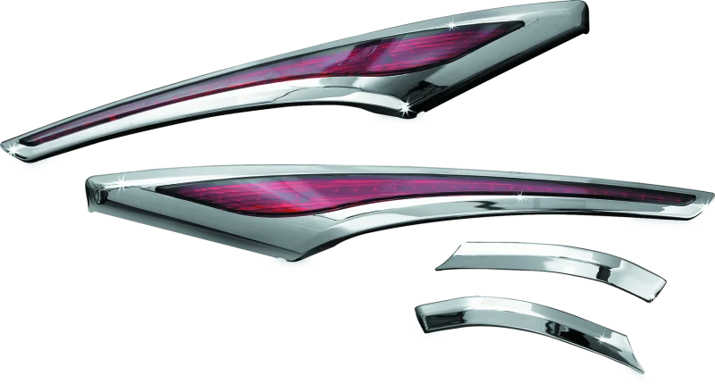 Kuryakyn L.E.D. Saddlebag Accent Swoops 12-17 GL1800 Chrome