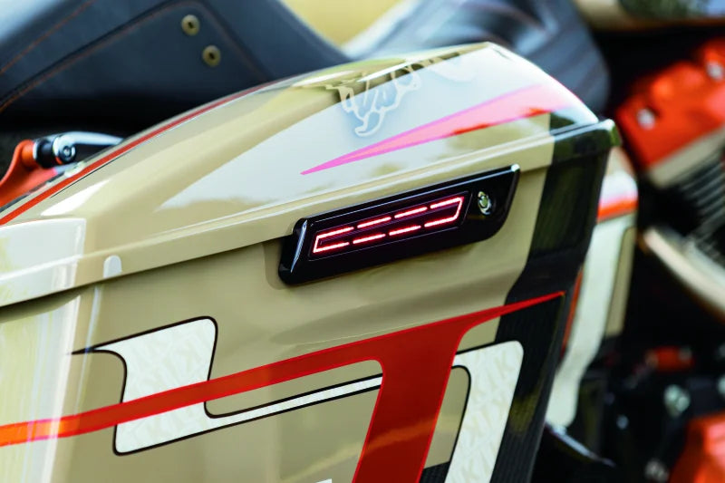 Kuryakyn LED Saddlebag Hinge Accents Black - Side View