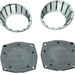 Load image into Gallery viewer, Kuryakyn LED Speaker Bezels 96-13 Touring Models Chrome