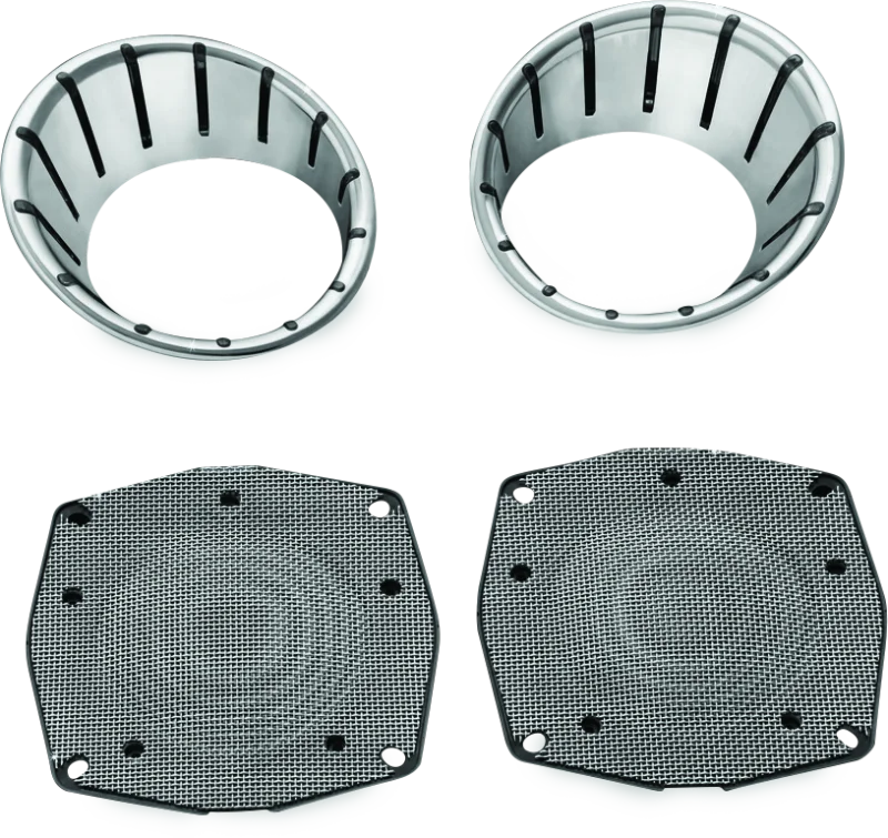 Kuryakyn LED Speaker Bezels 96-13 Touring Models Chrome