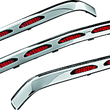Load image into Gallery viewer, Kuryakyn L.E.D. Trunk Molding For 01-10 GL1800 Chrome Red Lens - Main Product View