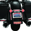 Load image into Gallery viewer, Kuryakyn L.E.D. Turn Signal Bar Filler Panel Red - Back View