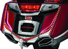 Load image into Gallery viewer, Kuryakyn L.E.D. Vertical Rear Light Strips 12-17 GL1800 Chrome Red Lens - Side View