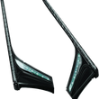 Load image into Gallery viewer, Kuryakyn L.E.D. Vertical Rear Light Strips 12-17 GL1800 Gloss Black Smoke Lens - Main Product View