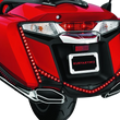 Load image into Gallery viewer, Kuryakyn L.E.D. Vertical Rear Light Strips 12-17 GL1800 Gloss Black Smoke Lens - Side View