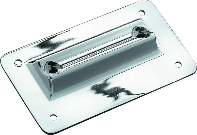Kuryakyn Laydown License Plate Holder 97-08 Touring Chrome - Main Product View