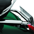 Load image into Gallery viewer, Kuryakyn Laydown License Plate Holder 97-08 Touring Chrome - Side View