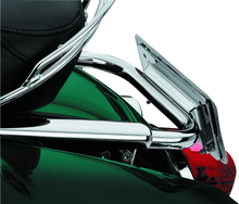 Load image into Gallery viewer, Kuryakyn Laydown License Plate Holder 97-08 Touring Chrome - Side View