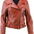 Load image into Gallery viewer, Kuryakyn Leather By River Road Arabian Spice Leather Jacket Red Womens - Medium